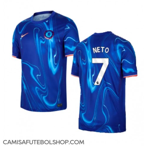 Camisa de time de futebol Chelsea Pedro Neto #7 Replicas 1º Equipamento 2024-25 Manga Curta